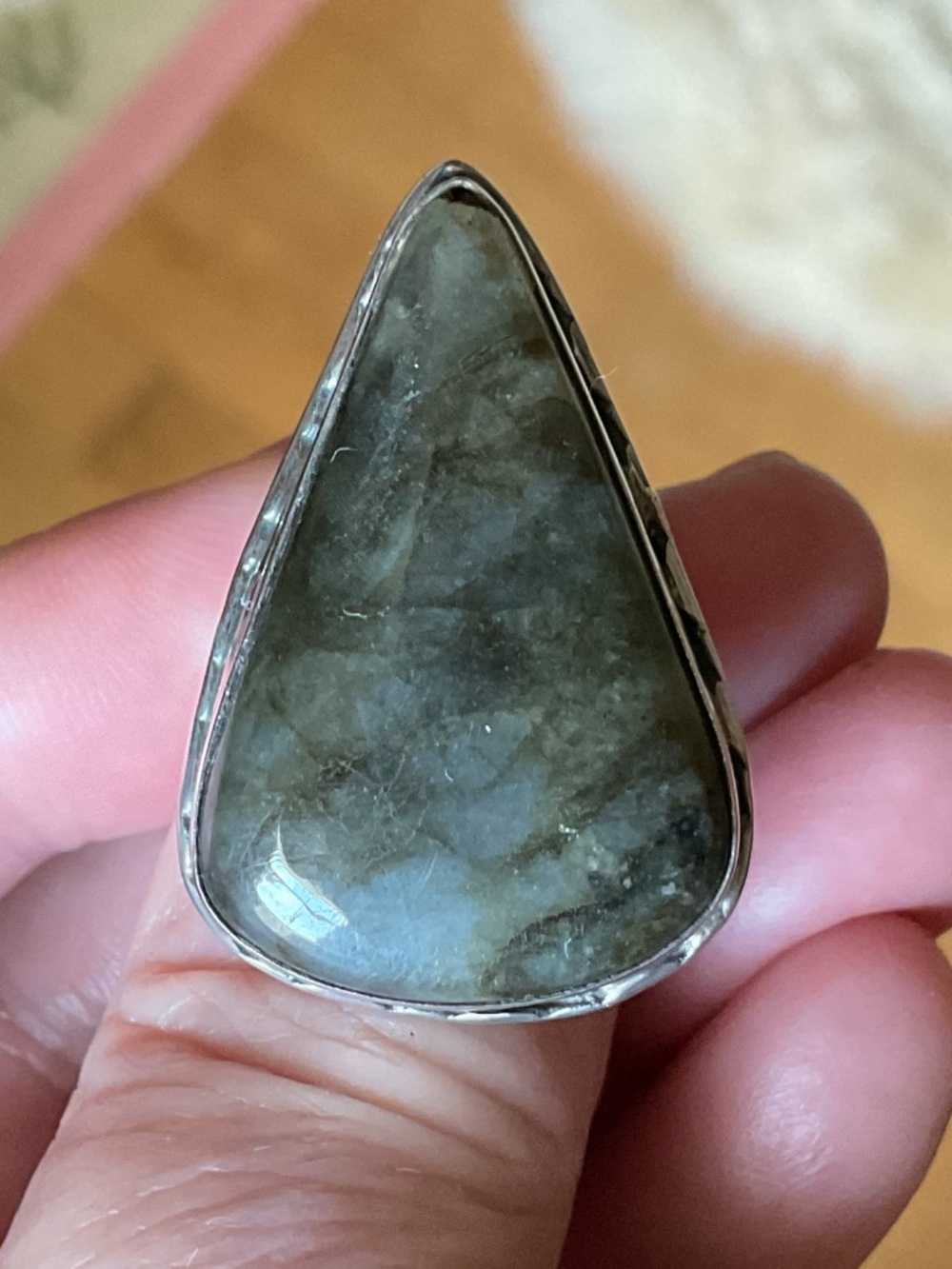 NWOT Labradorite Sterling Silver 925 Large Beautiful Ring Size US 7